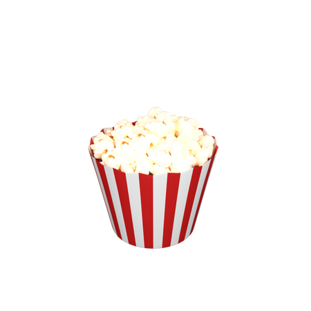 팝콘  3D Icon