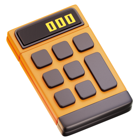 電卓  3D Icon