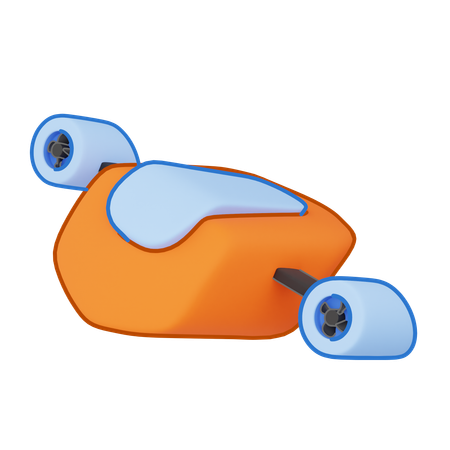 바다 스쿠터  3D Icon