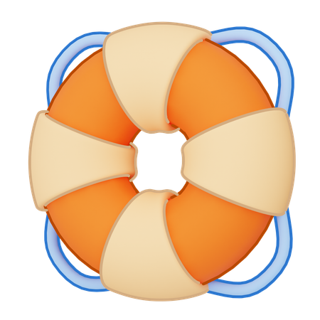 구명 부표  3D Icon