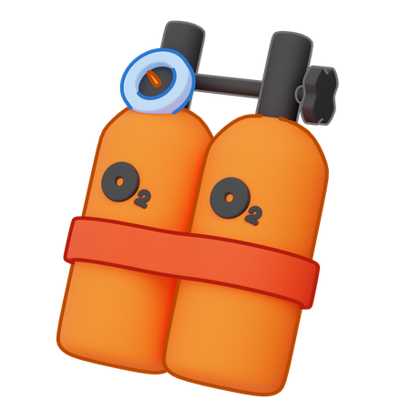 산소  3D Icon