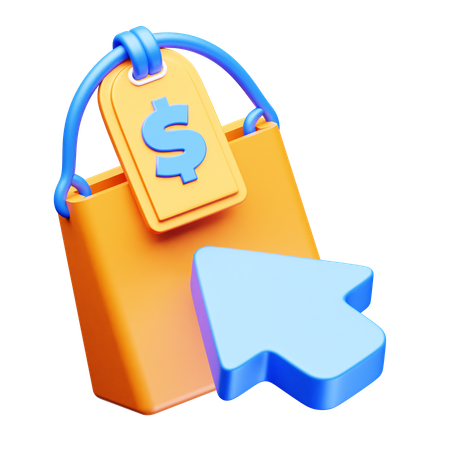 종이 봉지  3D Icon