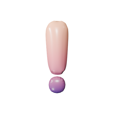 느낌표  3D Icon