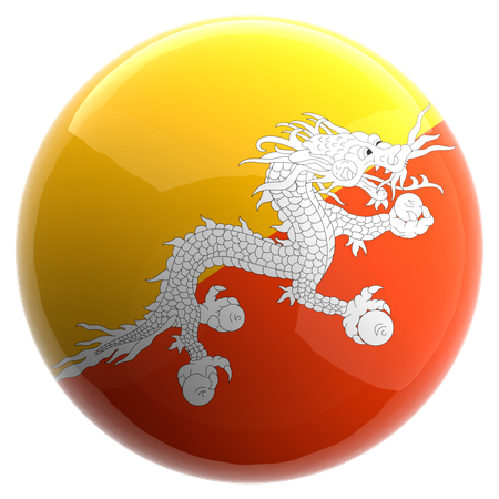부탄  3D Icon