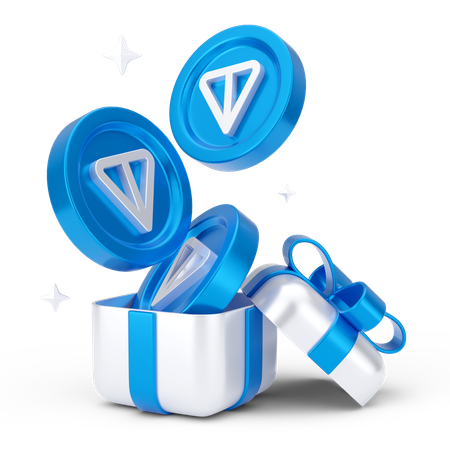 トンコインギフト  3D Icon