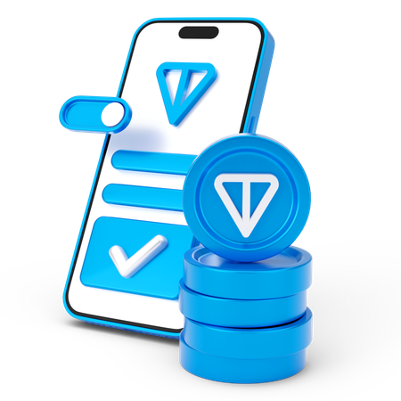 オンライントンコインコイン  3D Icon
