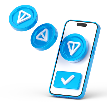 オンライントンコインコイン  3D Icon