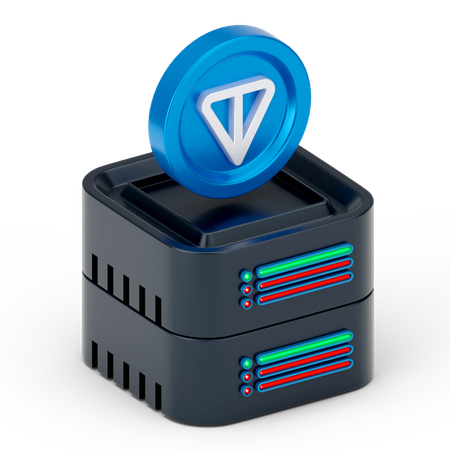 トンコインサーバー  3D Icon