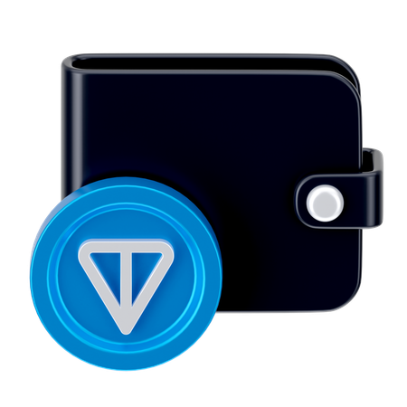 トンコインウォレット  3D Icon