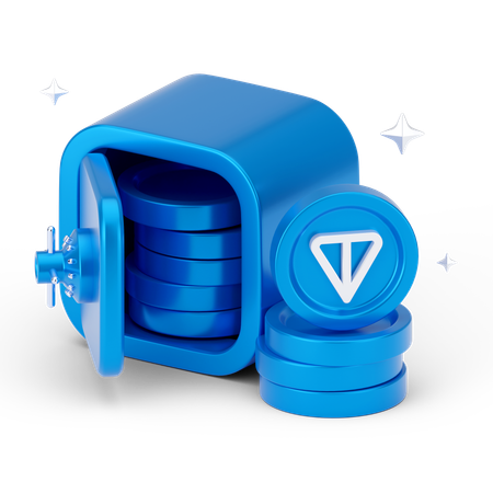 トンコイン貯蓄  3D Icon