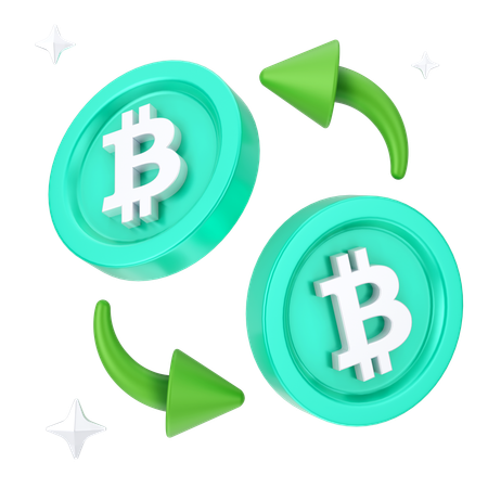 비트코인 거래소  3D Icon