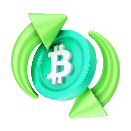 비트코인 거래소  3D Icon
