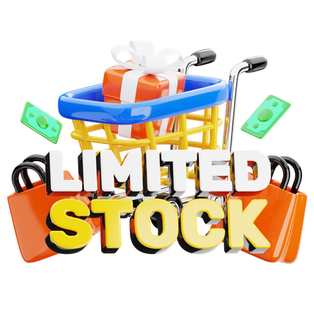 물량이 한정된 상품  3D Icon