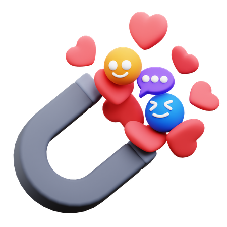 관심을 끌다  3D Icon
