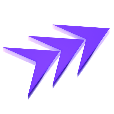 右矢印  3D Icon