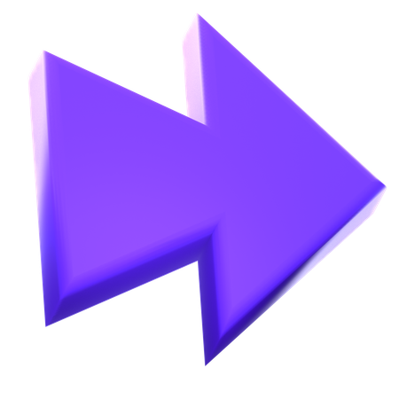 右矢印  3D Icon