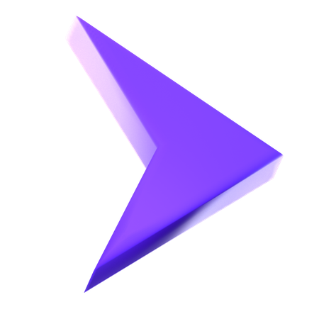 右矢印  3D Icon