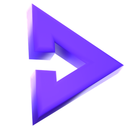 右矢印  3D Icon