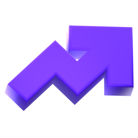 ジグザグ右  3D Icon
