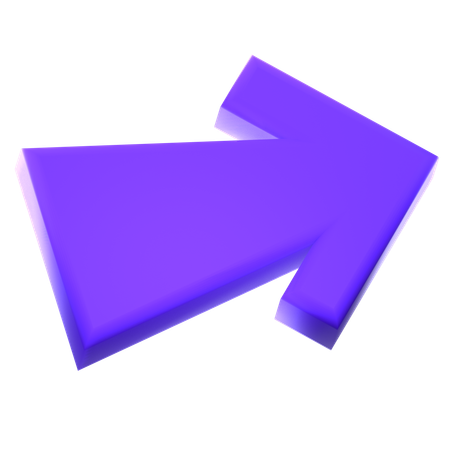 右矢印  3D Icon