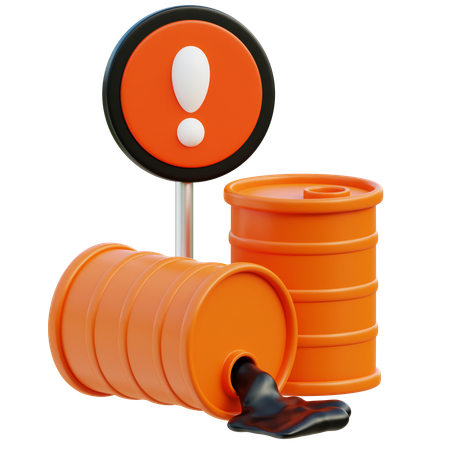 石油流出  3D Icon