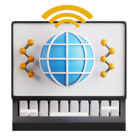 インターネット  3D Icon