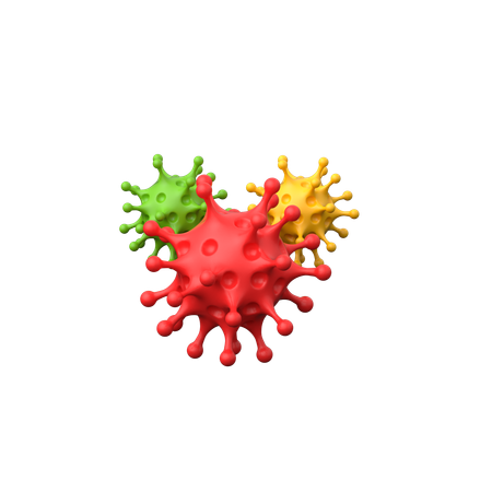 ウイルス  3D Icon