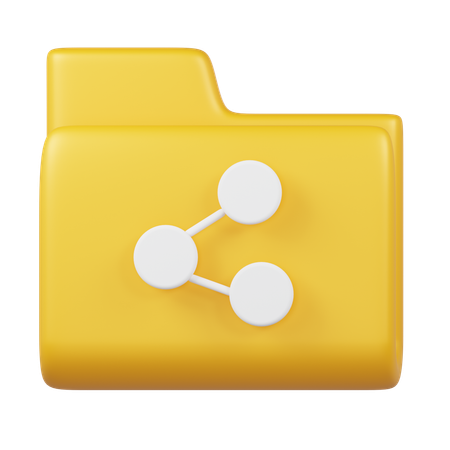 共有フォルダ  3D Icon