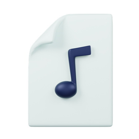 오디오 파일  3D Icon