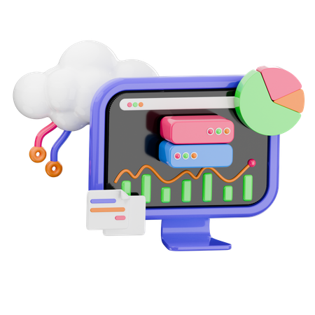 ビッグデータ  3D Icon