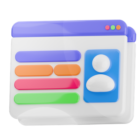 バイオデータ  3D Icon