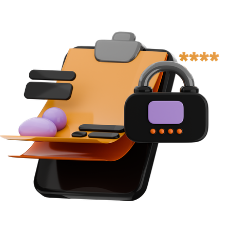 セキュリティデータ  3Dアイコン