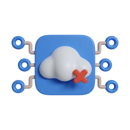 클라우드 컴퓨팅에 연결하다  3D Icon