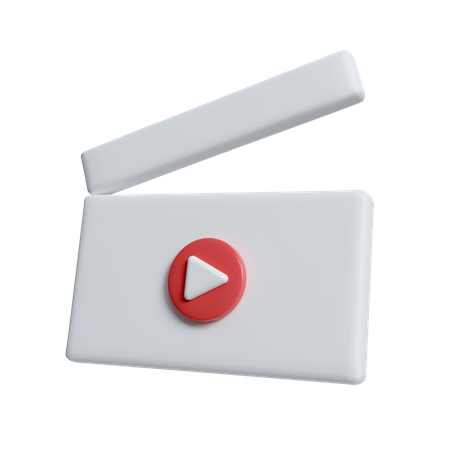 클래퍼 보드  3D Icon