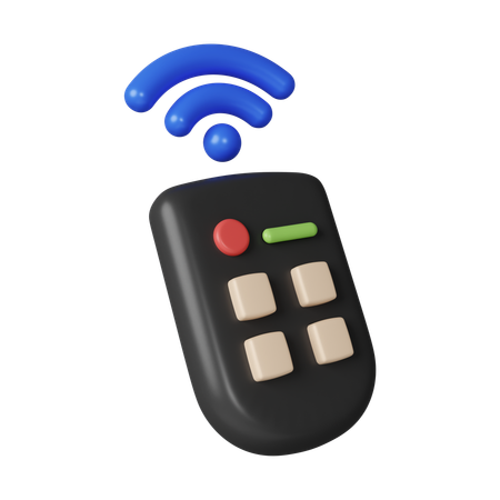 스마트 원격 제어 시스템  3D Icon