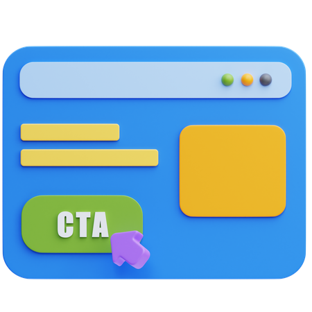 방문 페이지  3D Icon