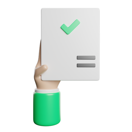 承認された  3D Icon