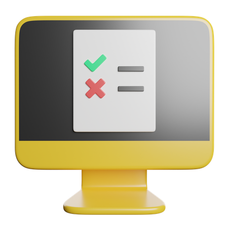 チェック  3D Icon
