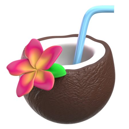 ココナッツドリンク  3D Icon