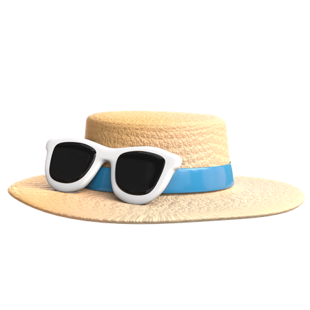 日よけ帽  3D Icon