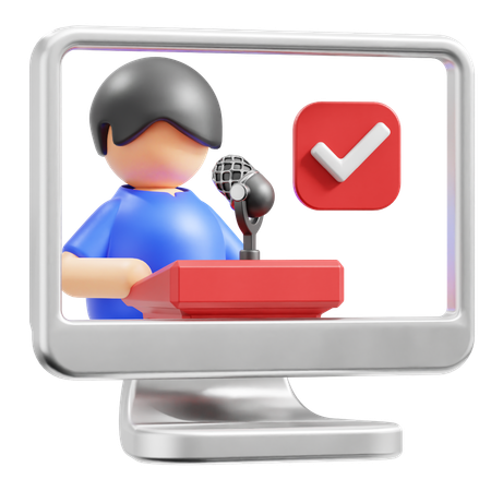 記者会見  3D Icon