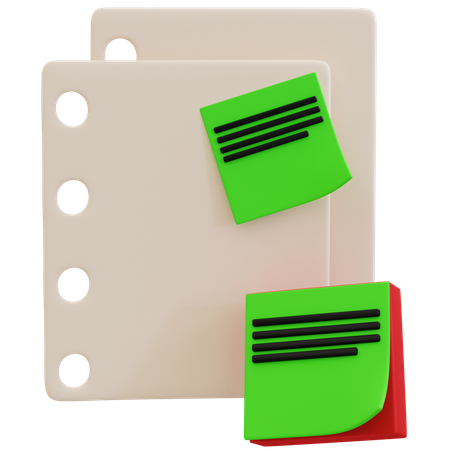 효과적인 공부 기술과 도구  3D Icon
