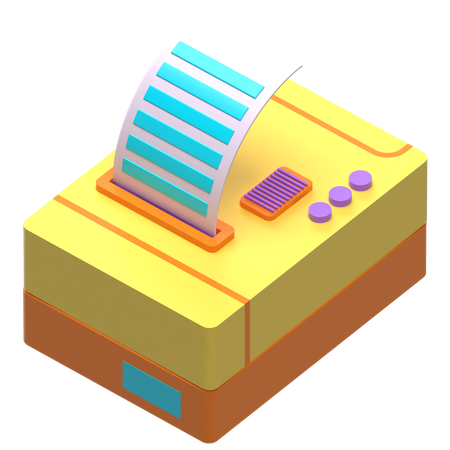 인쇄기  3D Icon