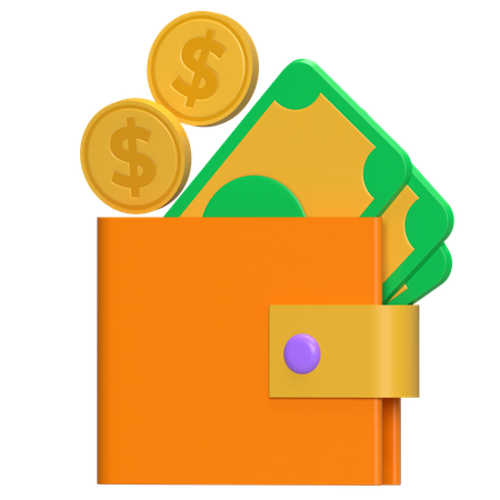 지갑  3D Icon