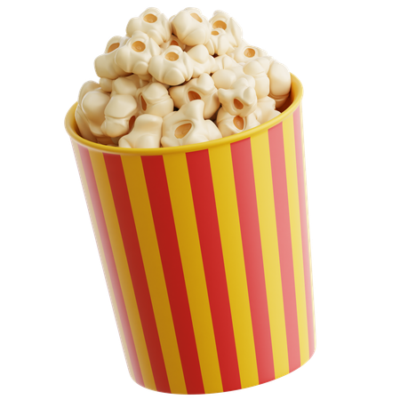팝콘  3D Icon
