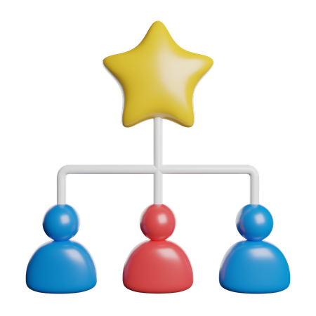 階層構造  3D Icon