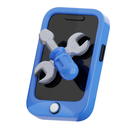 電話修理  3D Icon