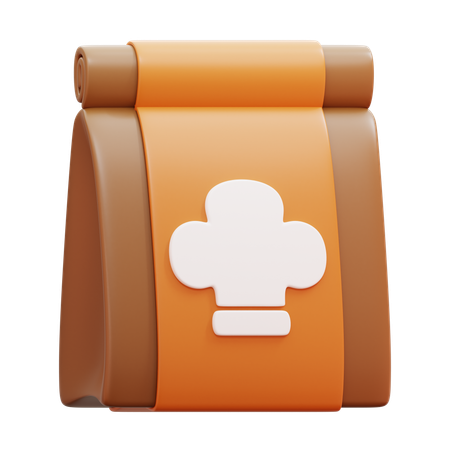 종이 봉지  3D Icon
