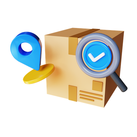 주문 추적  3D Icon
