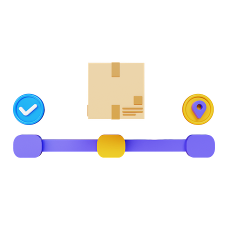 주문 추적  3D Icon